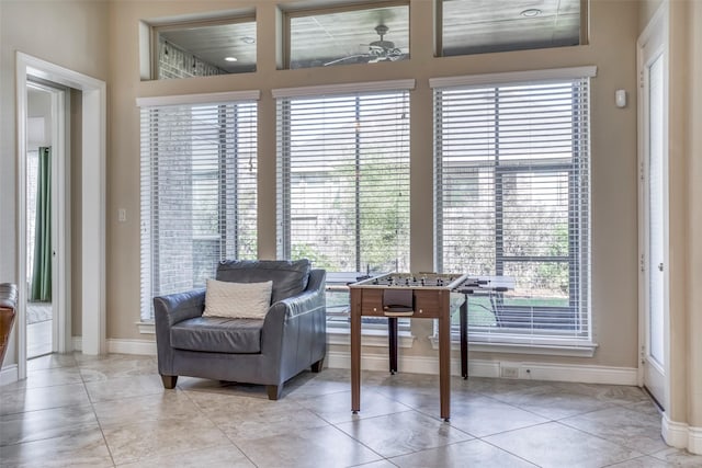 29114 Davenport Dr, Katy, TX 77494 - living area featuring plenty of natural light and a ceiling fan