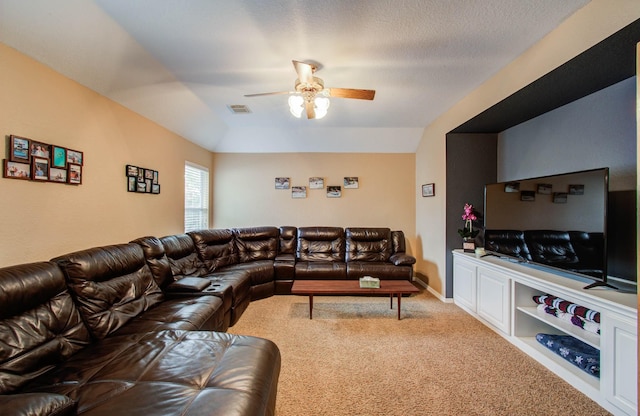 20303 Misty River Way, Cypress, TX 77433 - carpeted living area featuring ceiling fan