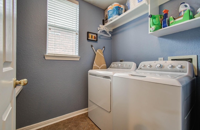 20303 Misty River Way, Cypress, TX 77433 - laundry area with separate washer and dryer and tile patterned floors