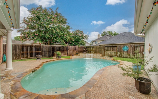 20303 Misty River Way, Cypress, TX 77433 - view of swimming pool featuring a patio and a fenced backyard
