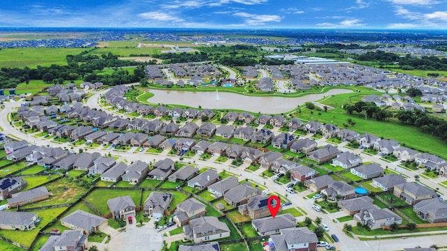 32726 Timber Point Dr, Brookshire, TX 77423 - aerial view of property and surrounding area featuring nearby suburban area and a large body of water