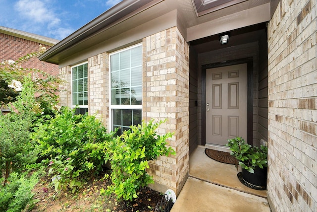 32726 Timber Point Dr, Brookshire, TX 77423 - property entrance with brick siding