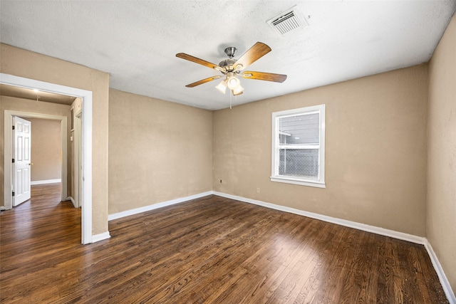5419 Firefly Ave, Houston, TX 77017 - unfurnished room with a ceiling fan and wood finished floors