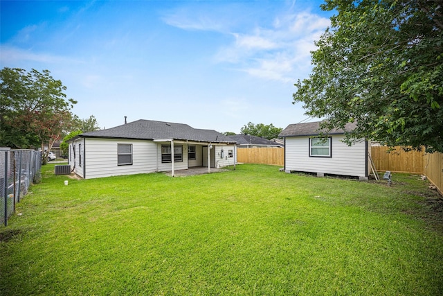 5419 Firefly Ave, Houston, TX 77017 - rear view of property with a fenced backyard and a patio area