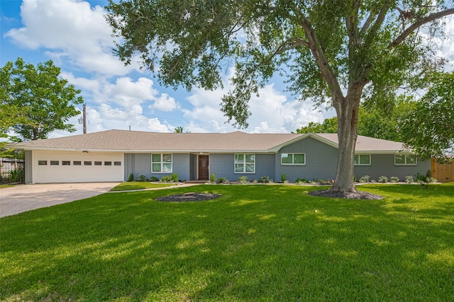 4414 Lemac Dr, Houston, TX 77096 - ranch-style house with an attached garage and concrete driveway