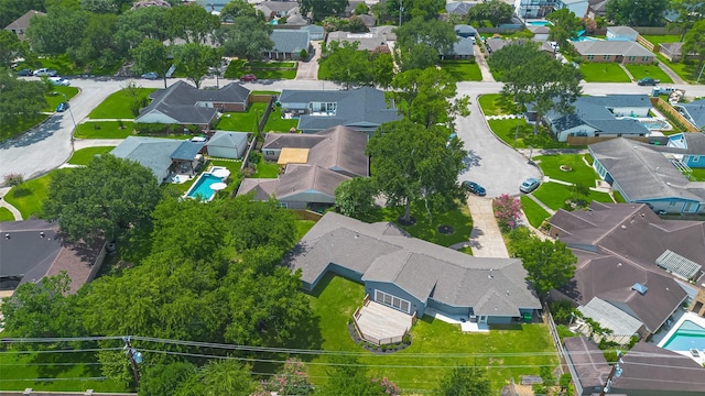4414 Lemac Dr, Houston, TX 77096 - aerial perspective of suburban area featuring a pool area
