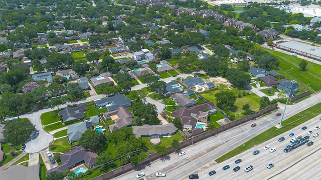 4414 Lemac Dr, Houston, TX 77096 - aerial view of property and surrounding area with nearby suburban area