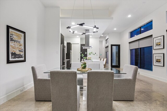 2014 Colquitt, Houston, TX 77098 - dining area with recessed lighting and baseboards
