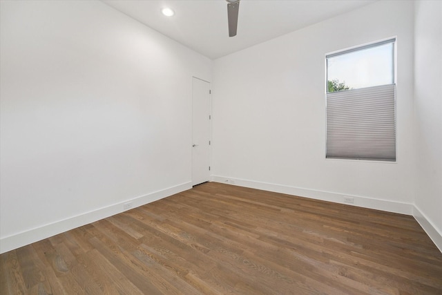 2014 Colquitt, Houston, TX 77098 - empty room featuring wood finished floors, a ceiling fan, and recessed lighting