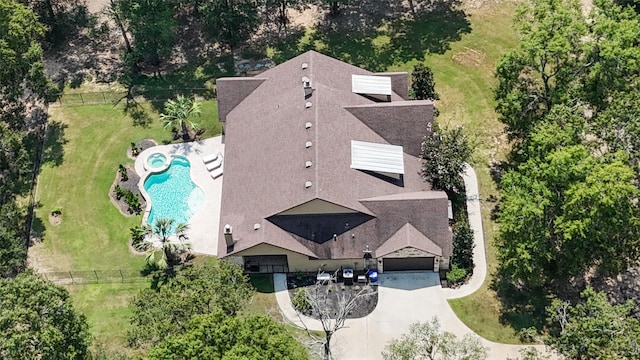11399 Fm-3126, Livingston, TX 77351 - aerial view of property and surrounding area with a pool