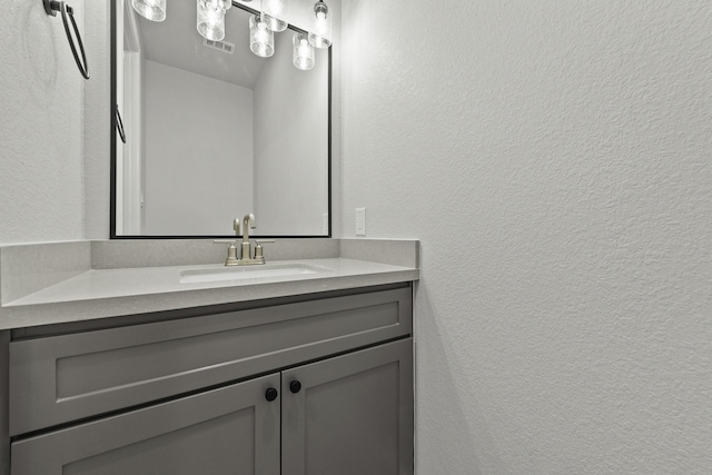15408 Sandtrap Dr, Waller, TX 77484 - bathroom featuring vanity and a textured wall