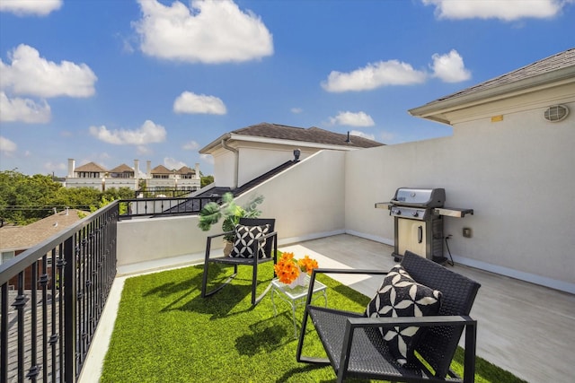 521 W Bell St, Houston, TX 77019 - patio / terrace featuring area for grilling and a lawn