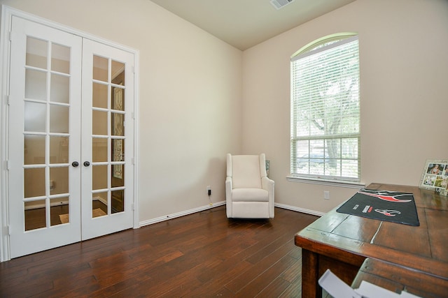 29011 Oldfield Ct, Katy, TX 77494 - office space with french doors and wood finished floors