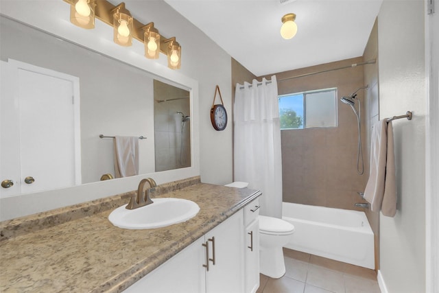 19702 Franz Rd, Houston, TX 77084 - bathroom featuring vanity, tile patterned flooring, and shower / bath combo with shower curtain
