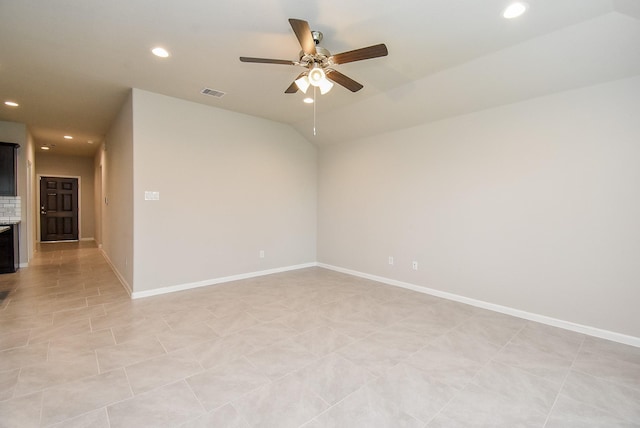 5602 Cedar Crescent Ct, Richmond, TX 77407 - empty room with recessed lighting and ceiling fan