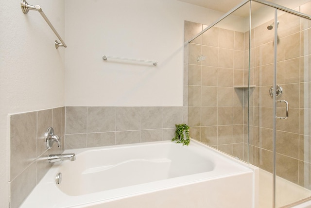 5602 Cedar Crescent Ct, Richmond, TX 77407 - full bathroom with a bath and a shower stall
