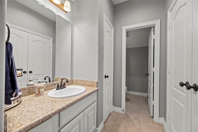 27410 Villa Mountain Ct, Fulshear, TX 77441 - bathroom featuring vanity and toilet