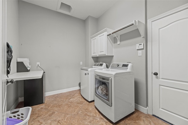 27410 Villa Mountain Ct, Fulshear, TX 77441 - laundry room featuring cabinet space and separate washer and dryer