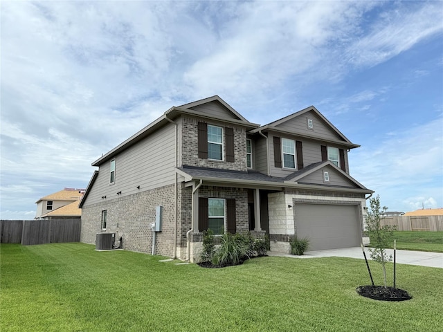 8116 Tourmaline Way, Texas City, TX 77591 - craftsman-style house featuring brick siding, driveway, and a garage