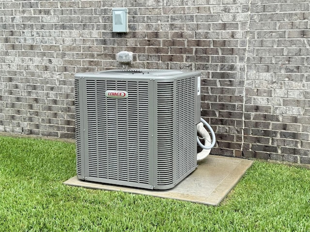 8116 Tourmaline Way, Texas City, TX 77591 - exterior view of a cooling unit and brick siding