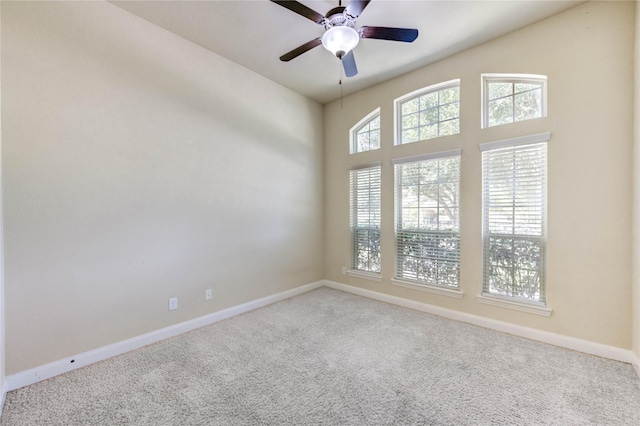 4927 Caponi Falls Ln, Katy, TX 77494 - carpeted empty room featuring baseboards and ceiling fan
