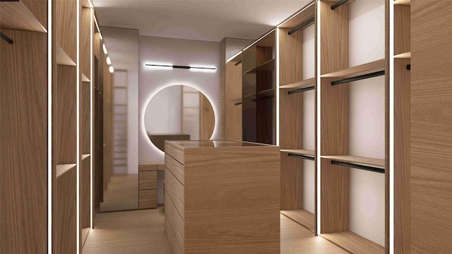 827 Bunker Hill Rd, Houston, TX 77024 - walk in closet with light wood-style flooring