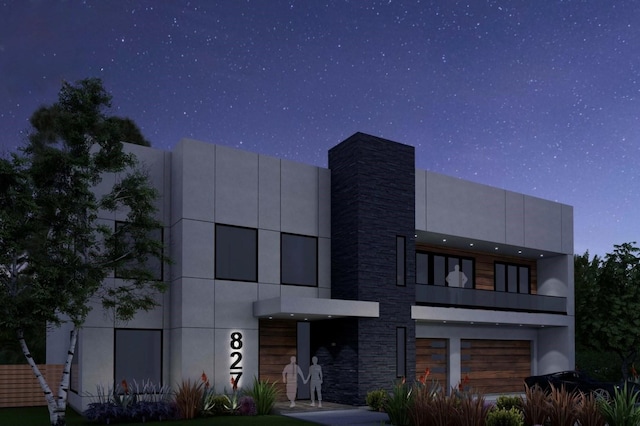 827 Bunker Hill Rd, Houston, TX 77024 - contemporary house with a balcony