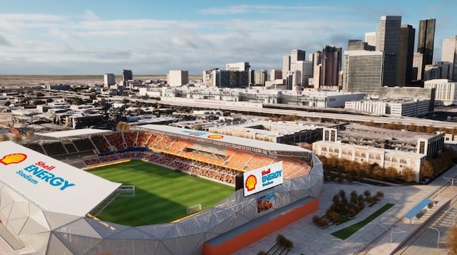2902 Commerce St, Houston, TX 77003 - drone / aerial view of city skyline