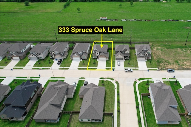 333 Spruce Oak Ln, Waller, TX 77484 - aerial view of residential area with property boundaries highlighted