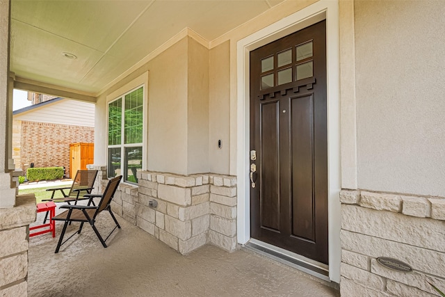 18806 Dove Creek Springs Trl, Cypress, TX 77433 - property entrance with covered porch and stucco siding