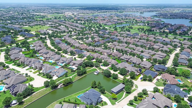 18806 Dove Creek Springs Trl, Cypress, TX 77433 - aerial view of property and surrounding area with a nearby body of water and nearby suburban area