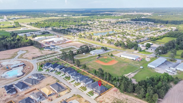 22006 Big Sky Dr, Tomball, TX 77375 - aerial overview of property's location featuring a nearby body of water
