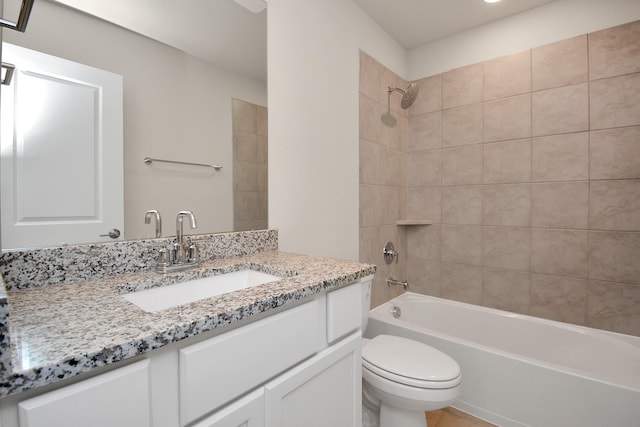 22006 Big Sky Dr, Tomball, TX 77375 - bathroom with vanity and shower / bathtub combination