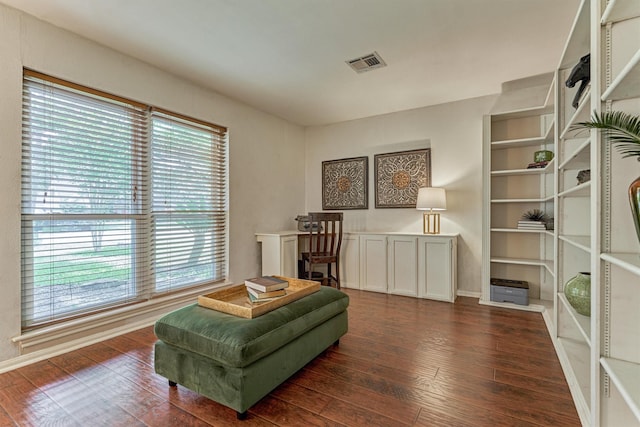 6103 Allentown Dr, Spring, TX 77389 - sitting room featuring healthy amount of natural light and dark wood-style flooring