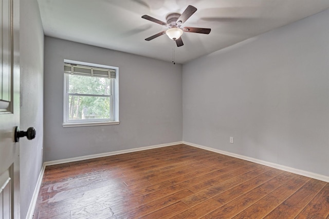 6103 Allentown Dr, Spring, TX 77389 - spare room featuring wood-type flooring and a ceiling fan