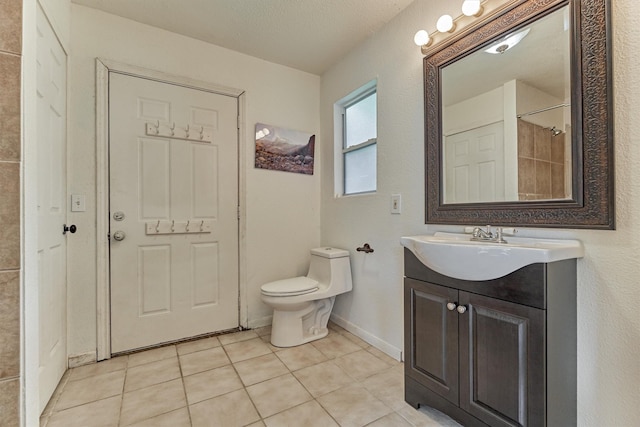 6103 Allentown Dr, Spring, TX 77389 - full bath with tile patterned floors, vanity, and a shower