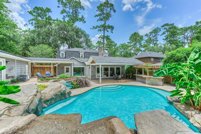6103 Allentown Dr, Spring, TX 77389 - swimming pool featuring a patio