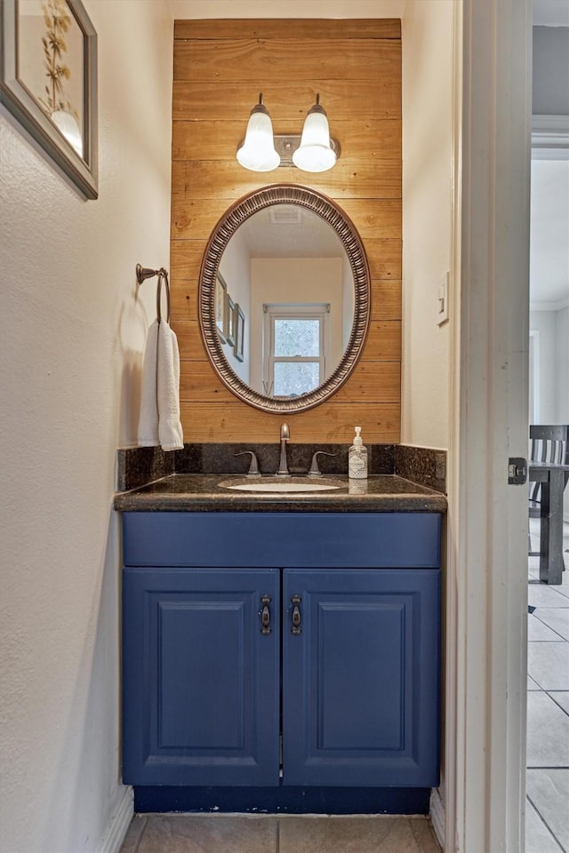 6103 Allentown Dr, Spring, TX 77389 - bathroom featuring vanity and tile patterned flooring