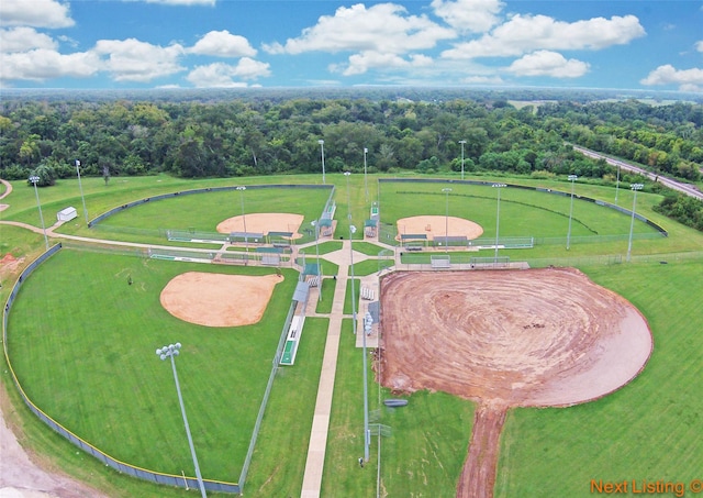 8812 Snowy Owl Loop, Missouri City, TX 77459 - aerial view of a forest