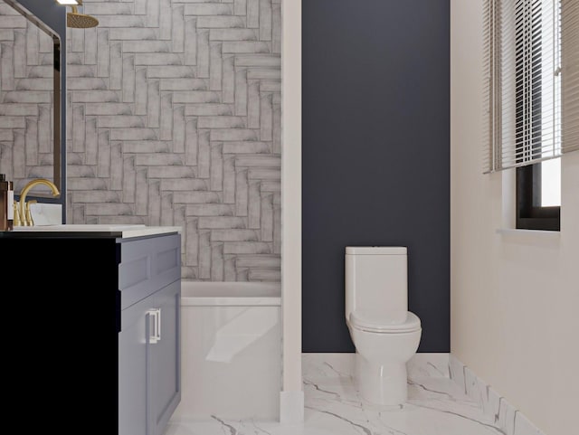 2428 Ella Blvd, Houston, TX 77008 - full bath with vanity, a shower, and a bathtub