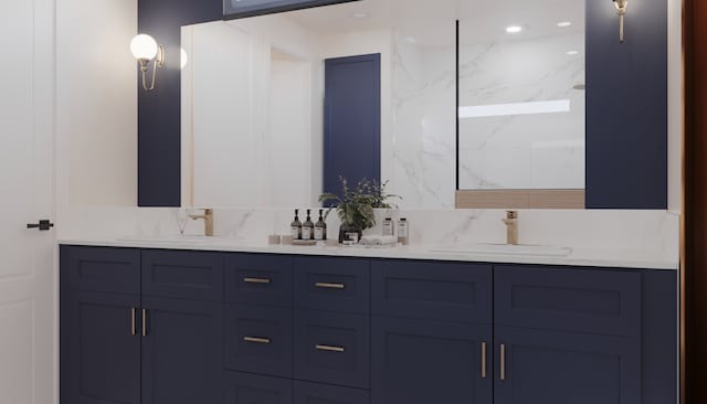 2428 Ella Blvd, Houston, TX 77008 - full bath with double vanity