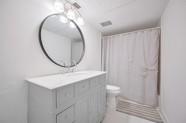 10174 Beekman Place Dr, Houston, TX 77043 - full bath with vanity, tile patterned floors, and shower / bath combo