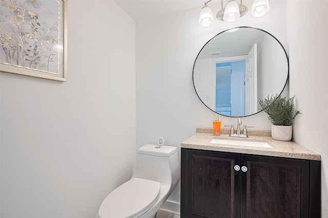 10174 Beekman Place Dr, Houston, TX 77043 - half bathroom with vanity and toilet