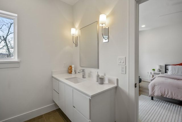 4991 Dumfries Dr, Houston, TX 77096 - bathroom featuring vanity and connected bathroom