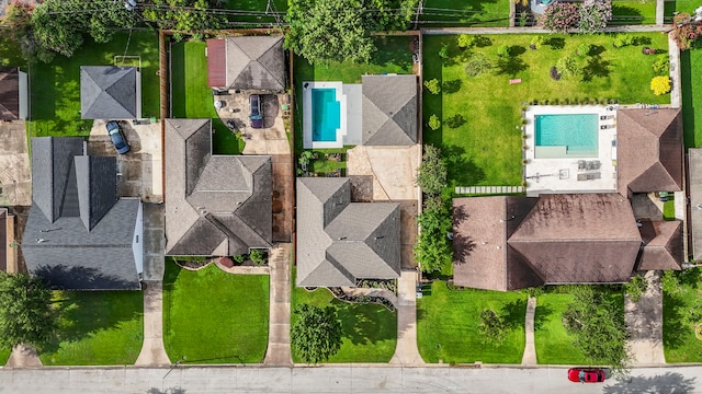 2119 Latexo Dr, Houston, TX 77018 - aerial view of a pool area