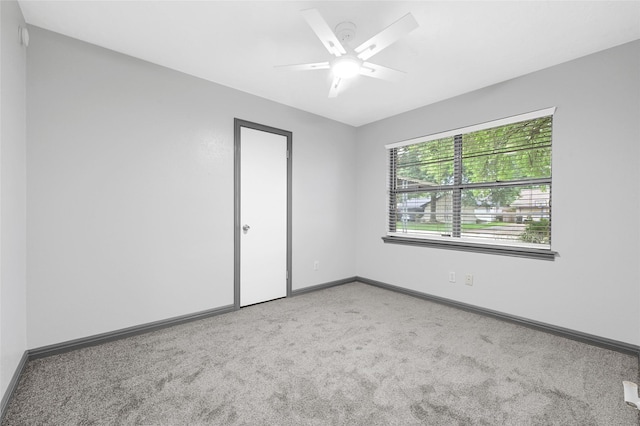 619 Rocky Mountain Dr, Houston, TX 77037 - carpeted empty room featuring baseboards and ceiling fan