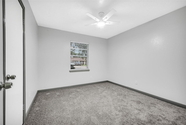 619 Rocky Mountain Dr, Houston, TX 77037 - spare room featuring a ceiling fan and carpet