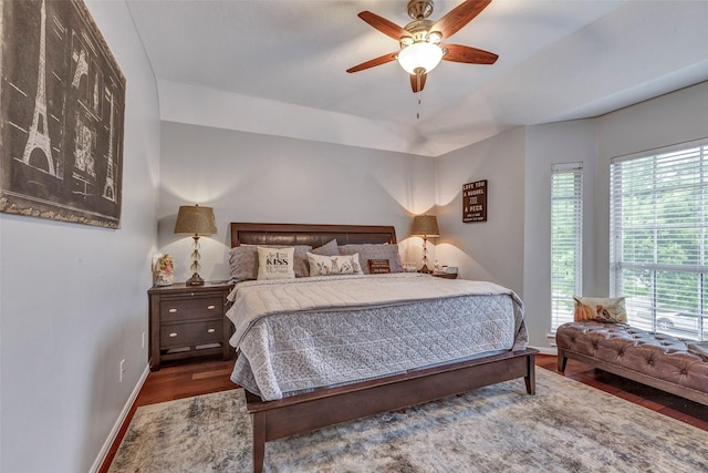 16407 Torry View Ter, Houston, TX 77095 - bedroom with wood finished floors and a ceiling fan