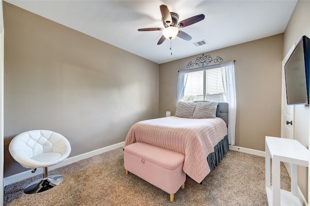 6506 Camillia Ct, Katy, TX 77493 - bedroom with light colored carpet and ceiling fan