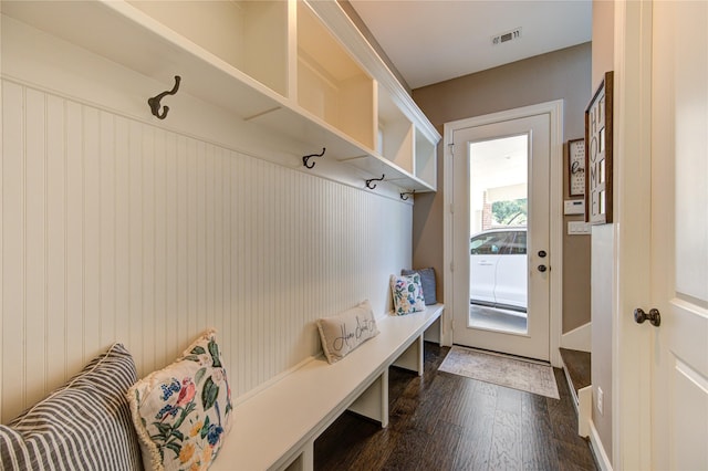 6506 Camillia Ct, Katy, TX 77493 - mudroom featuring dark wood-style floors